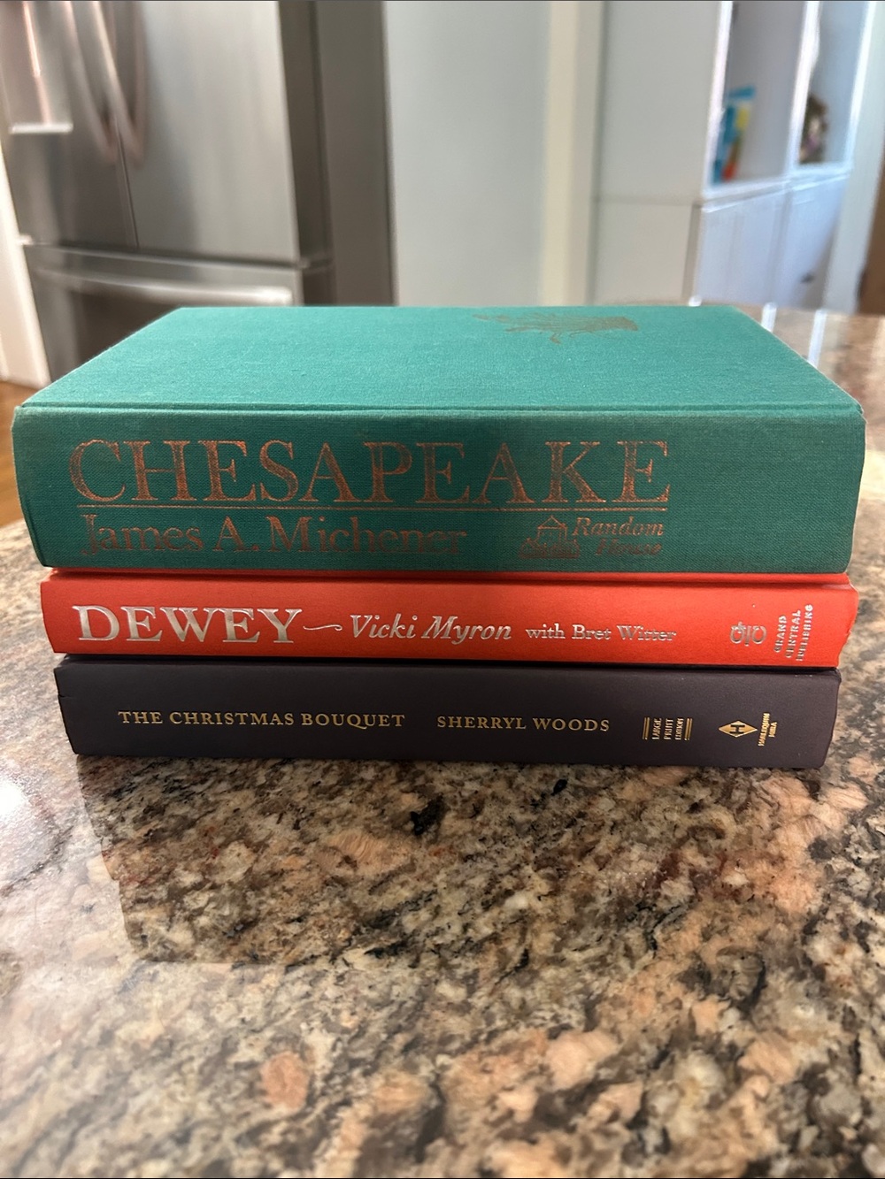 Autumnal Decorative Books Stack Green, Orange, and Charcoal-Home Accent Set